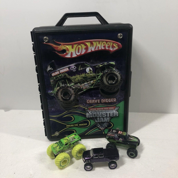 Hot Wheels 20053 Monster Jam Truck Case Holds 15 Trucks USA Made 2012 - Picture 1 of 6